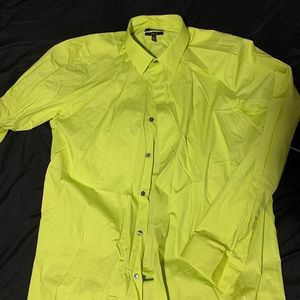 Apt 9 lime green button up